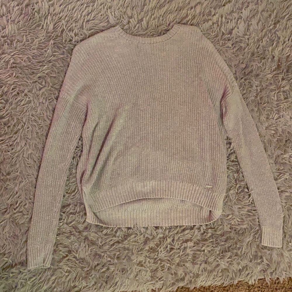 Hollister Light Gray Sweater.